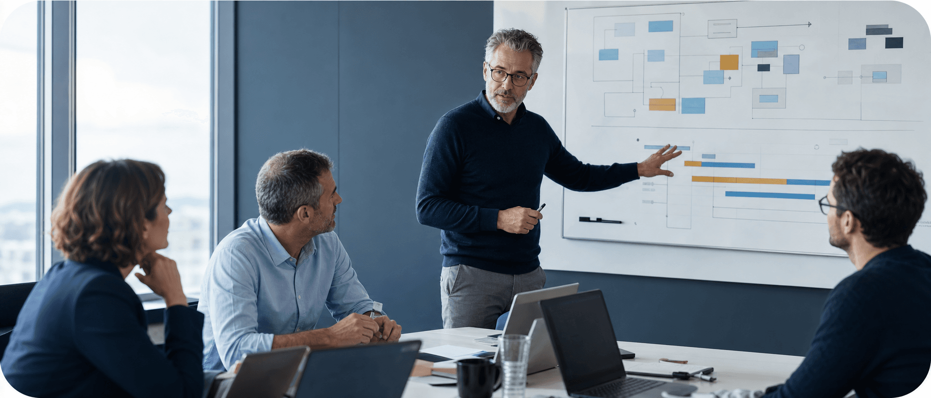 CTO à temps partiel animant un atelier d’architecture et de roadmap technique